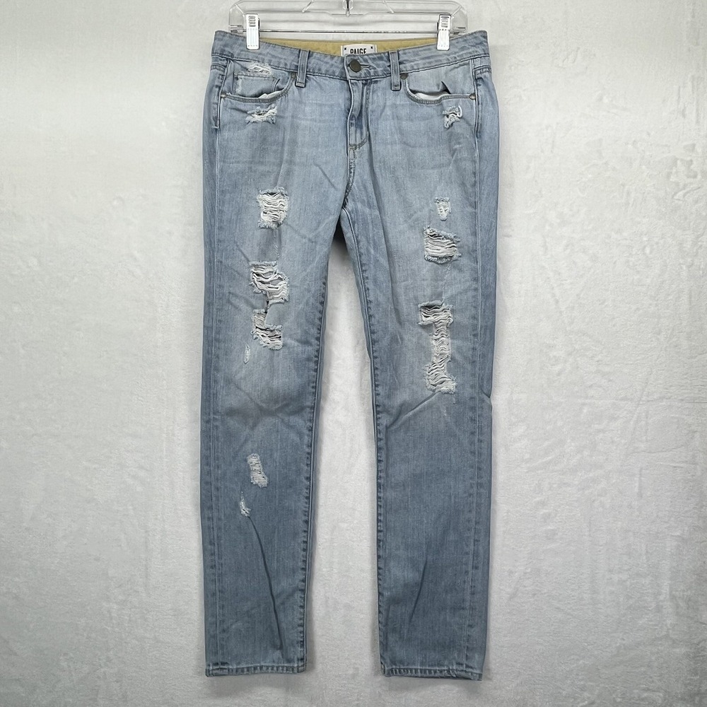 Paige Naomi Destroyed Light Wash Skinny Jean Women's Size 27